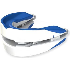 DailySupplies® Anti Snurk - Snurkbeugel - Anti Snurk Producten - Geschikt Voor Mannen & Vrouwen - Wit met Blauw