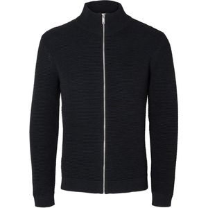 SELECTED HOMME SLHVINCE LS KNIT BUBBLE FULL ZIP NOOS Heren Trui - Maat L