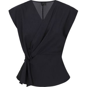 DreiMaster - Classic Look - Wikkelblouse - Diepe V-hals - Kapmouwen