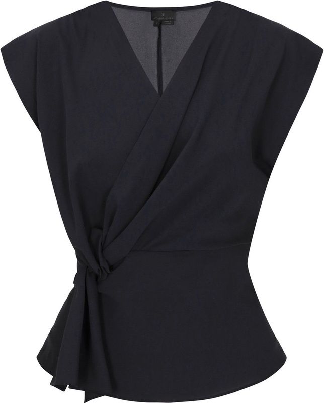 DreiMaster - Classic Look - Wikkelblouse - Diepe V-hals - Kapmouwen