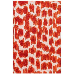 Ikat - Orange blood - 240 x 340 cm