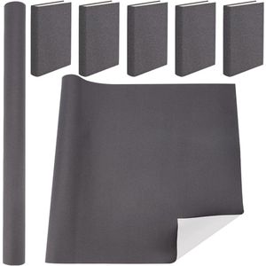 CRASPIRE 110x42cm Cloth Book Covers for Book Binding Fabric Surface Paper Backed Book Cover Notebook Wraps Grey Book Cloth Cover Protector Bookbinding Supplies for Books Album DIY Scrapbooking