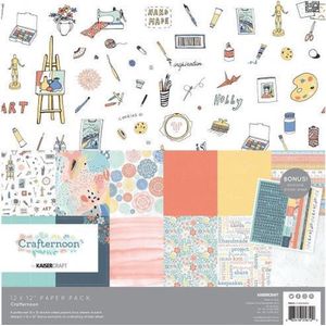 Kaisercraft Crafternoon Paper Pack 12""X12"" 12/Pkg (PK612)