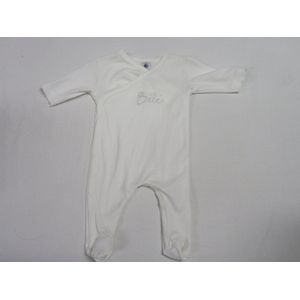 Petit Bateau - Pyjama- Katoen - Wit - Bébé - 3 maand 60