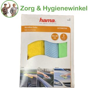 Hama - Universele Microvezeldoeken - Voor Auto, Cockpit & Ramen - Pluisvrij & Streeploos