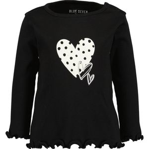 Blue Seven - Meisjes Shirt - Zwart - Maat 68