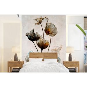Vintage - Bloemen - Planten - Abstract - Behangpapier
