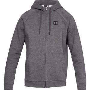 Under Armour Rival Fleece FZ Heren Sportvest - Charcoal Light Heather - Maat S