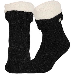 Wollen Huissokken - Zwart - Unisex - Antislip
