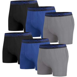 ATLAS FOR MEN - Set van 6 comfortabele boxershorts - Heren - Verkrijgbaar in grote maten - M