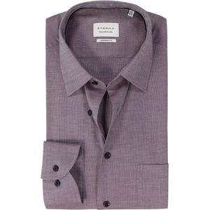 ETERNA - Modern Fit - Overhemd - Donkerrood - Strijkvrij
