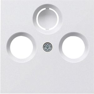 Gira System 55 centraalplaat – radio – tv – polarwit