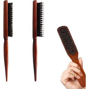 3 Pcs Bristle Brush - Bristle Hair Brush - Fashionable Bun Brush - Beard Brush for Men - Hair Brush for Women - Massage Comb - Professionele Haar Salon Tools