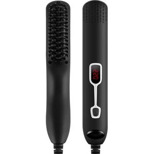 White-Label® Baard Stijltang - Stijlborstel - Styler - Zwart