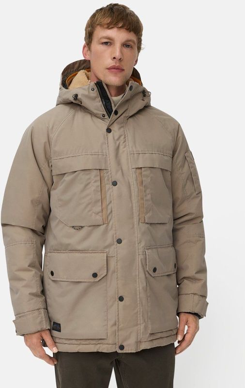 camel active Winterjas met zakken - Maat menswear-50 - Beige