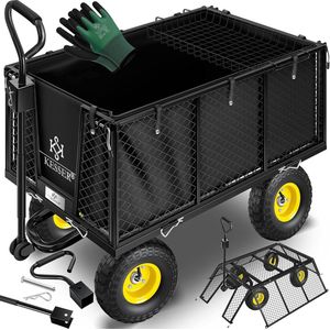 Bolderkar met 550 kg laadcapaciteit - veelzijdige handwagen voor tuin en transport