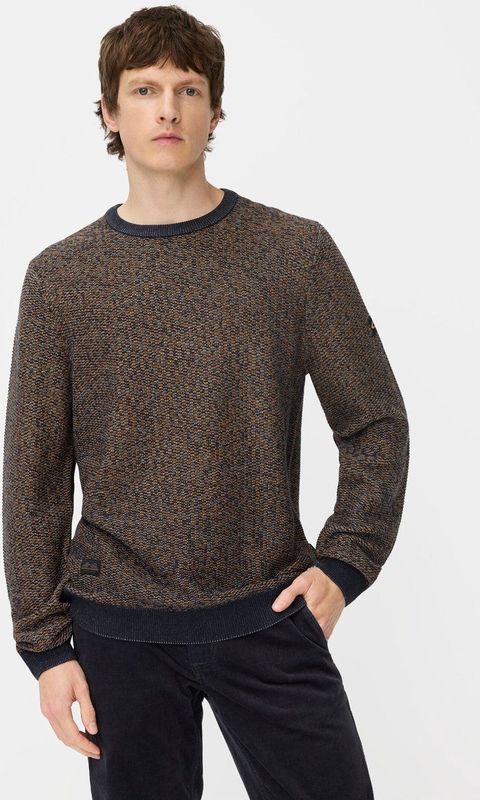 camel active - Gebreide Trui - Geel - Ronde Hals