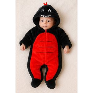 Dino - Pluche Snowsuit - Winterpak - Maat 6-9 mnd - 68/74
