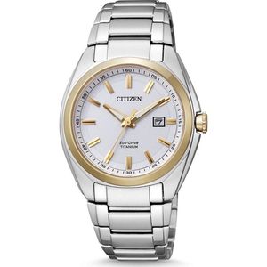 Citizen Super Titanium - Horloge - Titanium - Ø 42 mm - Bicolor / Wit - Solar uurwerk