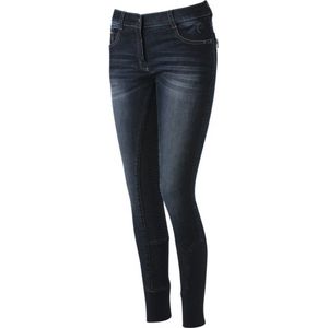 Equitheme Rijbroek Texas Jeans FullGrip Siliconen - maat 42 - denim blue