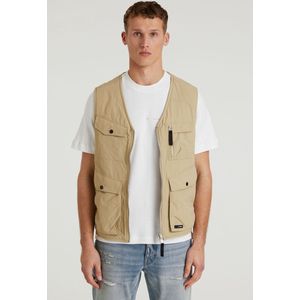 Chasin' Jas Lichte jas Orfio Vest Beige Maat M