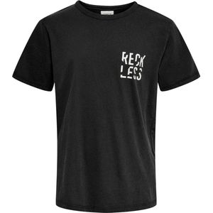 Only t-shirt jongens - zwart - KOBluke - maat 122/128