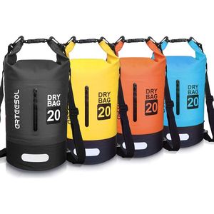 Dry Bag Waterdichte tas met lange verstelbare beugel, voor kajakken, boottochten, kano//rafting/zwemmen/snowboarden, 5 l, 10 l, 20 l, 30 l