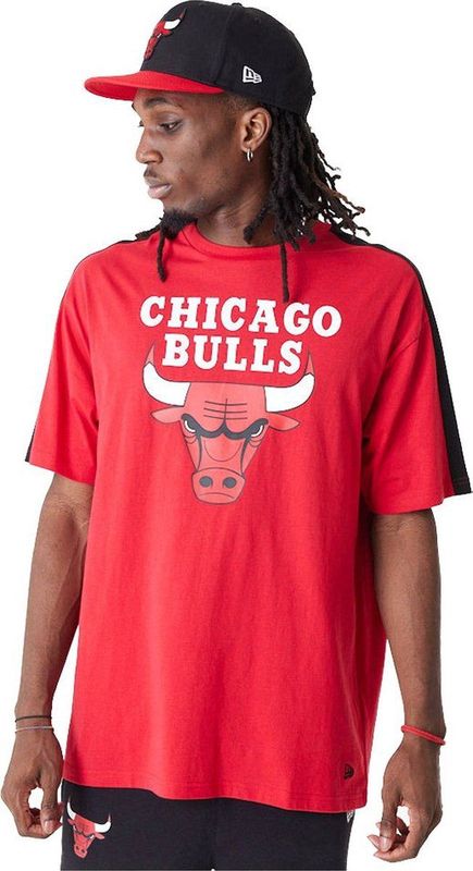 New Era - Chicago Bulls - T-shirt - Rood - Oversized