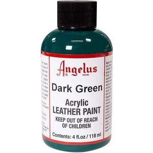 Angelus Leather Acrylic Paint - textielverf voor leren stoffen - acrylbasis - Dark Green - 118ml