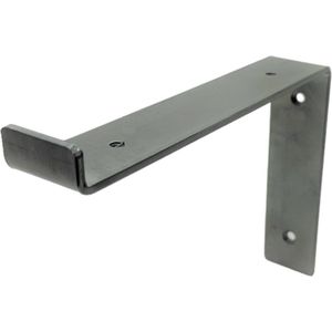 Maison DAM 1x Plankdrager L vorm down - Wandsteun – 20cm – Staal met blanke coating - incl. bevestigingsmateriaal + schroefbit