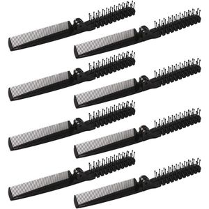 Opvouwbare haarborstel set van 8 - Reis haarborstels voor kinderen en volwassenen - Antistatisch en duurzaam