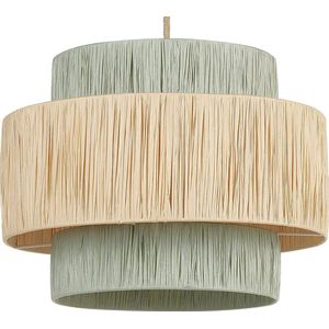 PALBRA - Hanglamp - Naturel/Groen - Papier