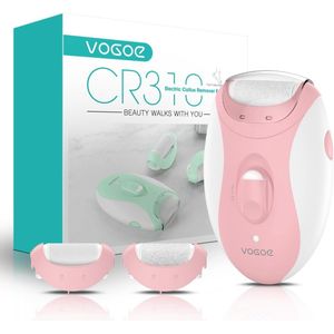 Elektrische Voetvijl voor Harde Huid - Oplaadbare Eeltverwijderaar met LED Licht en 3 Rollen voor Perfecte Voetverzorging