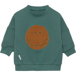 Lässig Kids Sweater GOTS Little Gang Smile ocean green, 2-4 jaar, maat 98/104