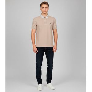 Guessvoor mannen. M5YP60K7O64 Poloshirt met wit kraaglogo (S), Casual, Katoen, Korte mouwen