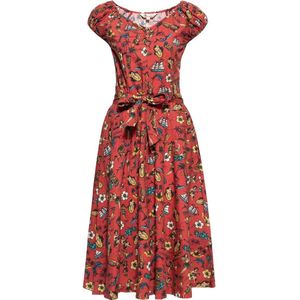 Queen Kerosin Damen Swing Kleid Rot-M