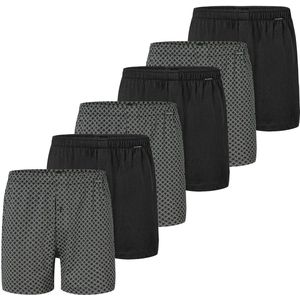 Schiesser Heren boxershort 6 pack Singel-Jersey