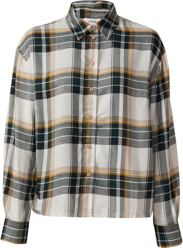 s.Oliver - Blouse - Geruit - Relaxed-fit
