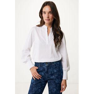 Mexx Tulip Stretch Blouse Wit Dames - Maat 42