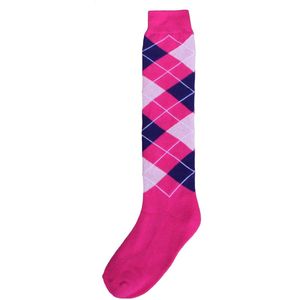 Kniekous RE roze/d.blauw/zalm     39-42