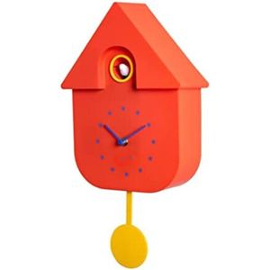 Koekoeksklok - Koekoeksklok Modern - Koekkoeksklok - Koekoeksklokken - Koekoeksklok voor Kinderen - Rood