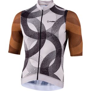 Nalini Heren Fietsshirt korte mouwen - wielrenshirt Grijs Bruin - MINNESOTA JERSEY Grey Brown - XL