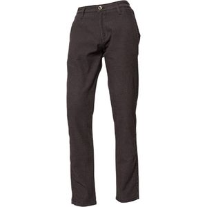 ROKKER Tweed Chino Tapered Slim Dark Grey L34/W40 - Maat - Broek