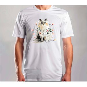 Tinsel Tail - T Shirt - MerryChristmas - ChristmasVibes - Funny - Sarcasm - VrolijkKerstfeest - Kerstmis - Grappig - Sarcasme - Kat - Cat