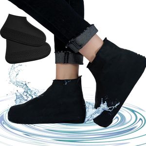 2 paar waterdichte schoenovertrek regenjas antislip herbruikbare siliconen binnenzool schoen slip regenhoes maat- l (zwart (korte buis)) - Schoenen kopen? | Korting tot 70