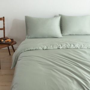 Boomba Bamboo Premium Dekbedovertrek 100% biologisch bamboe 400TC Sage Green 260x240/220