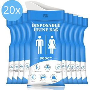 Plaszak - Nood Toilet - 20 Stuks - Urinezak - Voor Noodgevallen