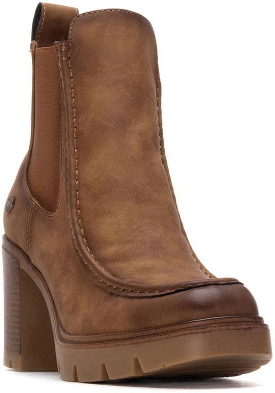 Refresh - 17320002 - Enkellaarsjes - Bruin - Ritssluiting - Casual