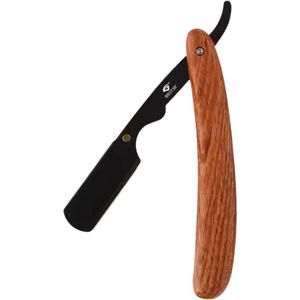 ARAMO® - Klassiek Opvouwbaar Scheermes met Verwisselbare Mesjes, Roestvrijstalen Dubbelzijdig Veiligheidsscheermes, Elegante Houten Handgreep, inclusief 10 gratis scheermesjes.