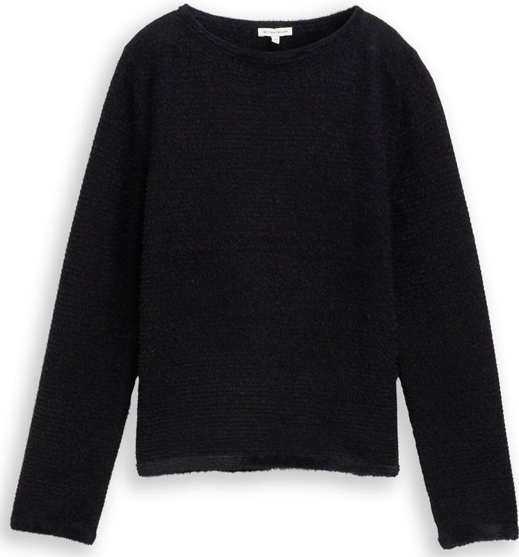 TOM TAILOR Damestrui, 39241 - Zwarte streep met veergaren, XL